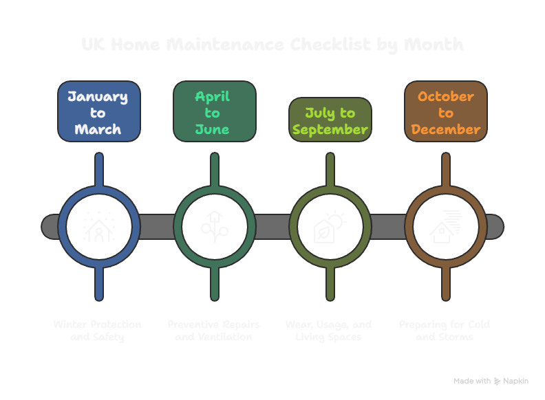 Home Maintenance Checklist by Month