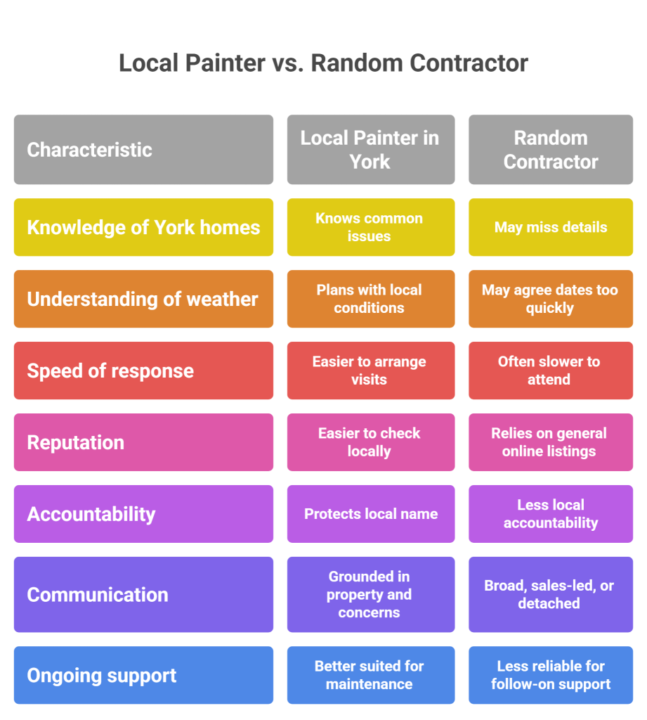 Hiring a Local Painter in York Is Better Than Choosing Random Contractors