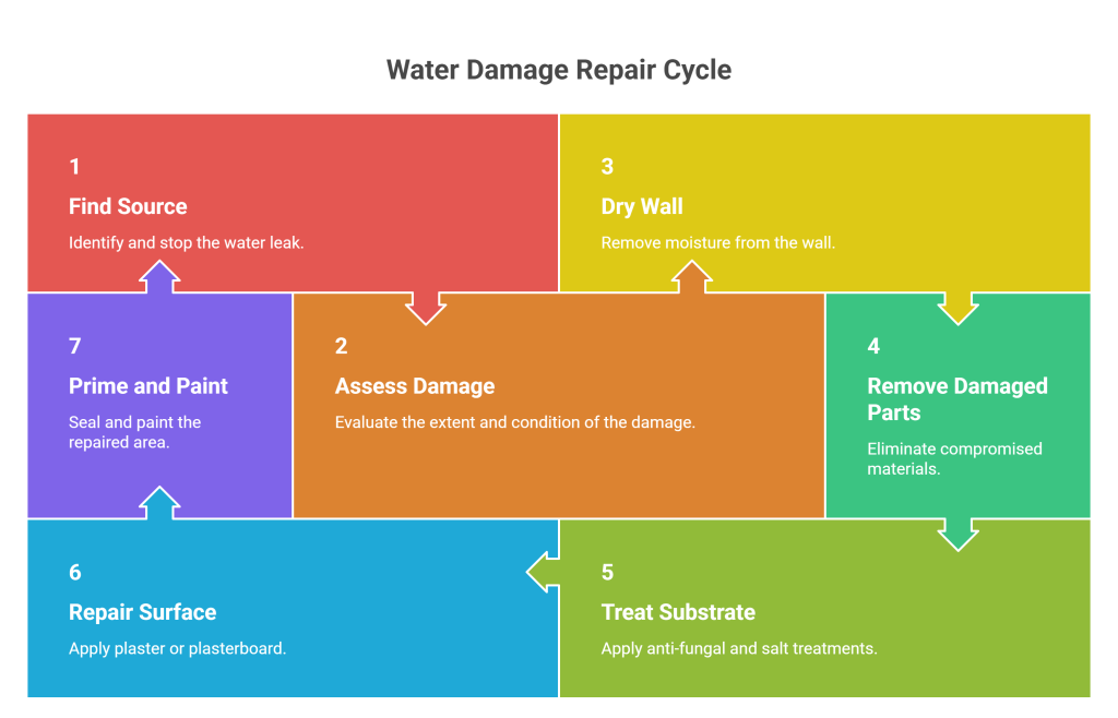 How to Repair Wall With Water Damage